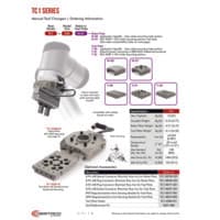 PDF preview for TC1 Series Manual Tool Changers - Catalog Pages - EN US