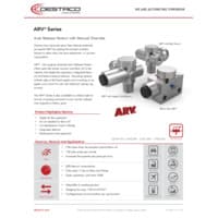 PDF preview for ARV Series Auto Release Venturi with Manual Override - Flyer - EN US