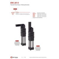 PDF preview for 870-2, 871-2 Series Pneumatic Round Bore Power Clamps - Catalog Pages - EN A4