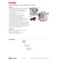 PDF preview for FUA Series Stainless Steel Food Handling Gripper - Catalog Pages - EN US