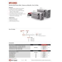 PDF preview for MPS Series Miniature Rail Thruster Slide - Catalog Pages - EN US