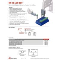 PDF preview for RPE Series Electric Parallel Grippers - Catalog Pages - EN US