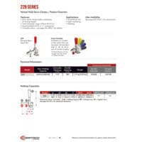 PDF preview for 229 Series Vertical Hold Down Clamps - Catalog Pages - EN US