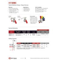 PDF preview for 317 Series Vertical Hold Down Clamps - Catalog Pages - EN US
