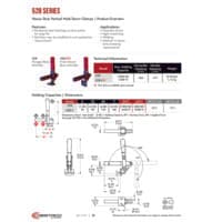 PDF preview for 528 Series Vertical Hold Down Clamps - Catalog Pages - EN US