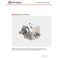 PDF preview for RA Series Right Angle Index Drive - Product Maintenance - EN US