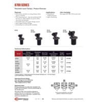 PDF preview for 8700 Series Pneumatic Lever Clamps - Catalog Pages - EN US