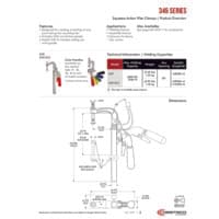 PDF preview for 345 Series Squeeze Action Plier Clamps - Catalog Pages - EN US