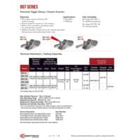 PDF preview for 807 Series Pneumatic Hold Down Toggle Clamps - Catalog Pages - EN US