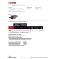 PDF preview for 846 Series Pneumatic Hold Down Toggle Clamps - Catalog Pages - EN US