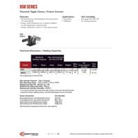 PDF preview for 858 Series Pneumatic Heavy-Duty Hold Down Toggle Clamps - Catalog Pages - EN US