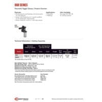 PDF preview for 868 Series Pneumatic Heaby-Duty Hold Down Toggle Clamps - Catalog Pages - EN US