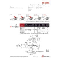 PDF preview for 601 Series Straight Line Action (Plunger) Clamps - Catalog Pages - EN US
