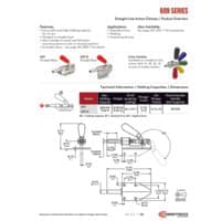 PDF preview for 609 Series Straight Line Action (Plunger) Clamps - Catalog Pages - EN US