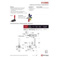 PDF preview for 614 Series Straight Line Action (Plunger) Clamps - Catalog Pages - EN US
