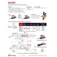 PDF preview for 640 Series Straight Line Action (Plunger) Clamps - Catalog Pages - EN US