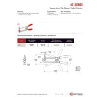 PDF preview for 431 Series Squeeze Action Plier Clamps - Catalog Pages - EN US