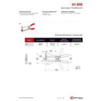 PDF-Vorschau von 431 Series Squeeze Action Plier Clamps - Catalog Pages - DE