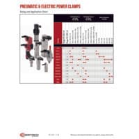PDF preview for Power Clamping Technical Comparison Chart - Catalog Section - EN US