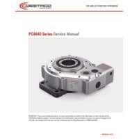 PDF preview for PGM Series Servo Indexers - Product Maintenance - EN US
