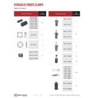 PDF preview for Hydraulic Power Clamps - Catalog Section - EN US