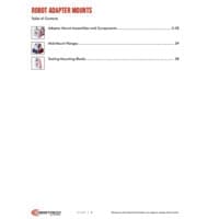 PDF preview for Robot Adapter Mount and Assemblies - Catalog Pages - EN US