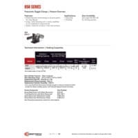 PDF preview for 858 Series Pneumatic Heavy-Duty Hold Down Toggle Clamps - Catalog Pages - EN A4