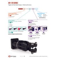 PDF preview for GR1-20 Series Toggle Lock Sheet Metal Grippers - Catalog Pages - EN US