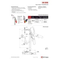 PDF-Vorschau von 345 Series Squeeze Action Plier Clamps - Catalog Pages - DE