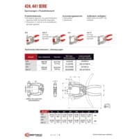 PDF-Vorschau von 424, 441 Series Squeeze Action Plier Clamps - Catalog Pages - DE