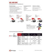 PDF-Vorschau von 603, 608 Series Straight Line Action (Plunger) Clamps - Catalog Pages - DE