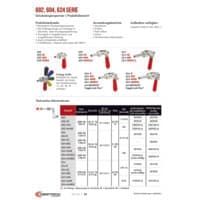 PDF-Vorschau von 602, 604, 624 Series Straight Line Action (Plunger) Clamps - Catalog Pages - DE