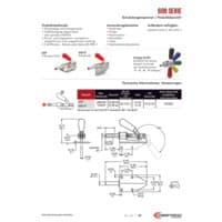 PDF-Vorschau von 609 Series Straight Line Action (Plunger) Clamps - Catalog Pages - DE