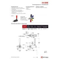 PDF-Vorschau von 614 Series Straight Line Action (Plunger) Clamps - Catalog Pages - DE