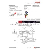 PDF-Vorschau von 615 Series Straight Line Action (Plunger) Clamps - Catalog Pages - DE