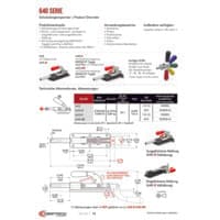 PDF-Vorschau von 640 Series Straight Line Action (Plunger) Clamps - Catalog Pages - DE