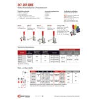 PDF-Vorschau von 247, 267 Series Vertical Hold Down Clamps - Catalog Pages - DE
