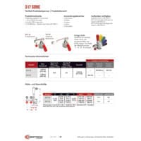 PDF-Vorschau von 317 Series Vertical Hold Down Clamps - Catalog Pages - DE
