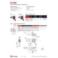 PDF-Vorschau von 527 Series Vertical Hold Down Clamps - Catalog Pages - DE