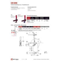PDF-Vorschau von 528 Series Vertical Hold Down Clamps - Catalog Pages - DE