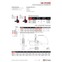 PDF-Vorschau von 548, 578 Series Vertical Hold Down Clamps - Catalog Pages - DE