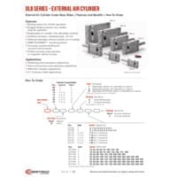 PDF preview for DLB-T, -A, -N Series Linear Base Slides with External Cylinder - Catalog Pages - EN US