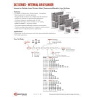 PDF preview for DLT-B, -E, -L Series Linear Thruster Slides with Internal Cylinder - Catalog Pages - EN US