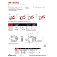 PDF preview for 424, 441 Series Squeeze Action Plier Clamps - Catalog Pages - EN US