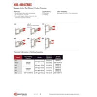 PDF preview for 460, 480 Series Squeeze Action Plier Clamps - Catalog Pages - EN US