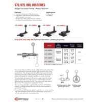PDF preview for 670, 675, 690, 695 Series Straight Line Action (Plunger) Clamps - Catalog Pages - EN US