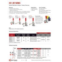 PDF preview for 247, 267 Series Vertical Hold Down Clamps - Catalog Pages - EN US