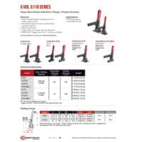 PDF preview for 5105, 5110 Series Heavy-Duty Vertical Hold Down Clamps - Catalog Pages - EN US