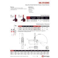PDF preview for 548, 578 Series Vertical Hold Down Clamps - Catalog Pages - EN US
