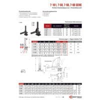 PDF-Vorschau von 7-101, 7-58, 7-59, 7-60 Series Heavy-Duty Cam-Action Vertical Hold Down Clamps - Catalog Pages - DE